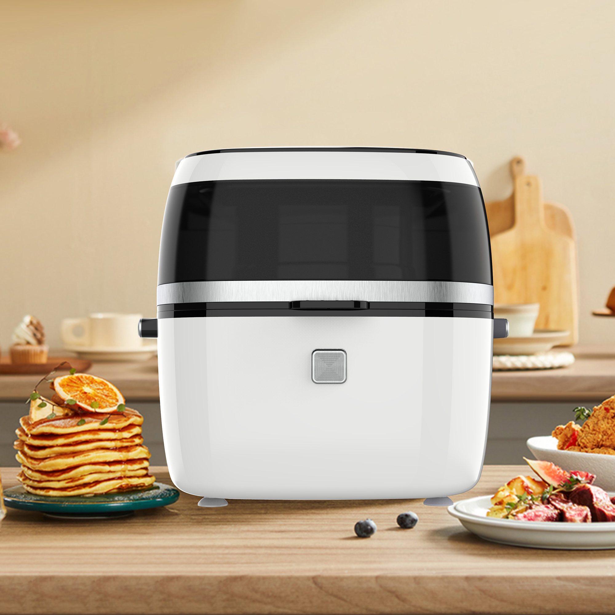 2022 TOP TOUCH TEMPERA TEMPERACIÓN AJÉRCULA MÁQUINA DE COCINA DE AIRE ELÉCTRICO YYZG-650A