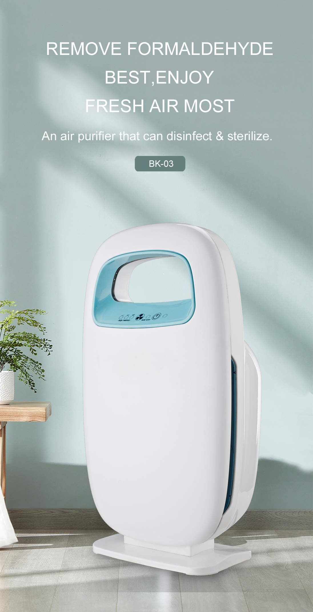 Retire el formaldehído mejor, disfrute del aire fresco la mayoría de BK-03